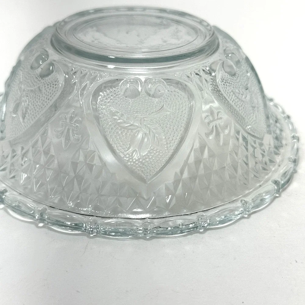 VTG KIM Indonesia Clear Pressed Glass Bowl 7
